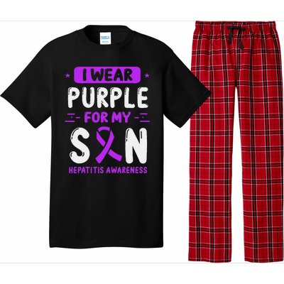 Autoimmune Hepatitis Awareness Son Purple Ribbon Children Pajama Set