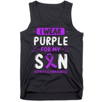 Autoimmune Hepatitis Awareness Son Purple Ribbon Children Tank Top