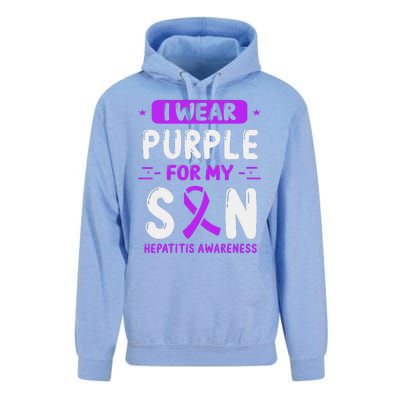 Autoimmune Hepatitis Awareness Son Purple Ribbon Children Unisex Surf Hoodie