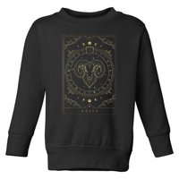 Aries Horoscope And Zodiac Constellation Symbol Toddler Sweatshirt