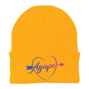 Agape Heart And Arrow Great Gift Christian Love Gift Knit Cap Winter Beanie