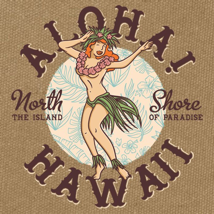 Aloha Hawaii Cotton Canvas Backpack