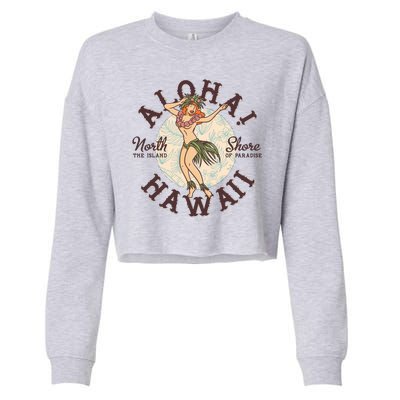 Aloha Hawaii Cropped Pullover Crew