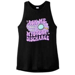 Adult Humor Ask Me About My Sarcastic Mystery Discharge Ladies PosiCharge Tri-Blend Wicking Tank