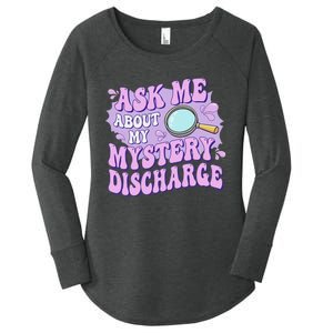 Adult Humor Ask Me About My Sarcastic Mystery Discharge Women's Perfect Tri Tunic Long Sleeve Shirt