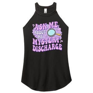 Adult Humor Ask Me About My Sarcastic Mystery Discharge Women's Perfect Tri Rocker Tank