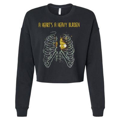 A HeartS A Heavy Burden Howls Castle Cropped Pullover Crew