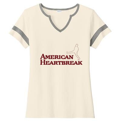 American Heartbreak Ladies Halftime Notch Neck Tee