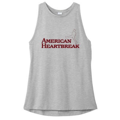 American Heartbreak Ladies PosiCharge Tri-Blend Wicking Tank