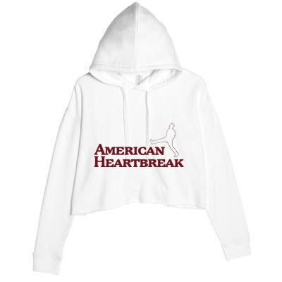 American Heartbreak Crop Fleece Hoodie