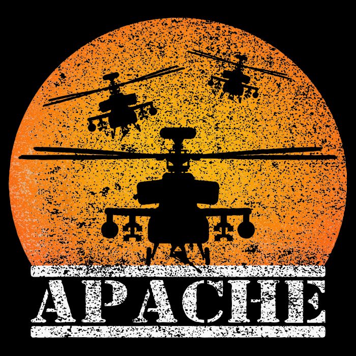 Apache Helicopter AH64 Attack Helicopters Pilot Sunset Doggie Tank