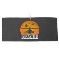 Apache Helicopter AH64 Attack Helicopters Pilot Sunset Large Microfiber Waffle Golf Towel
