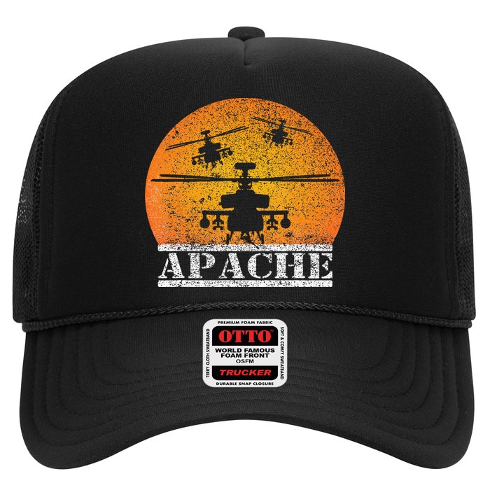Apache Helicopter AH64 Attack Helicopters Pilot Sunset Hat