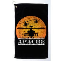 Apache Helicopter AH64 Attack Helicopters Pilot Sunset Golf Towel