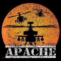 Apache Helicopter AH64 Attack Helicopters Pilot Sunset Wool Snapback Cap