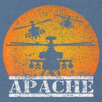 Apache Helicopter AH64 Attack Helicopters Pilot Sunset Garment-Dyed Sweatshirt