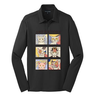 Art History Silk Touch Performance Long Sleeve Polo