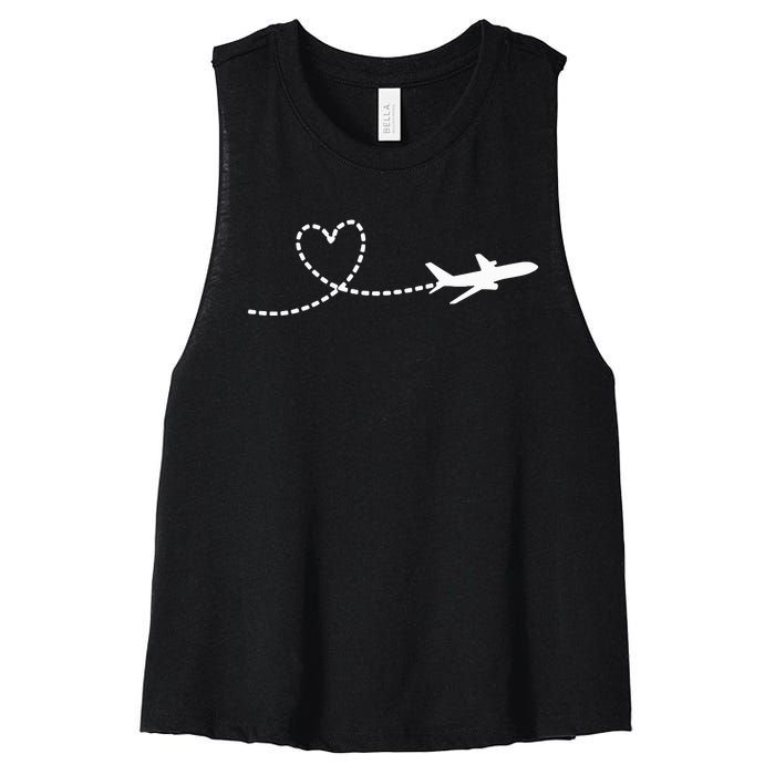 Airplane Hear Women's Racerback Cropped Tank