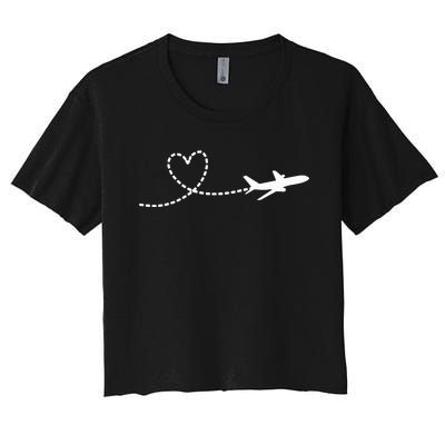 Airplane Hear Women's Crop Top Tee