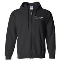 Airplane Hear Full Zip Hoodie