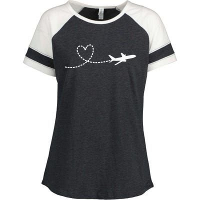 Airplane Hear Enza Ladies Jersey Colorblock Tee