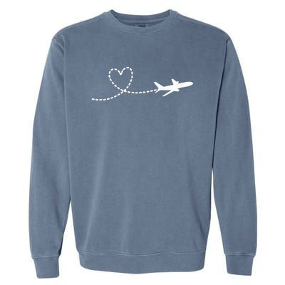 Airplane Hear Garment-Dyed Sweatshirt