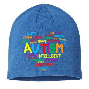 Autism Heart Autism Awareness Proud Autism Mom Family Gift Sustainable Beanie