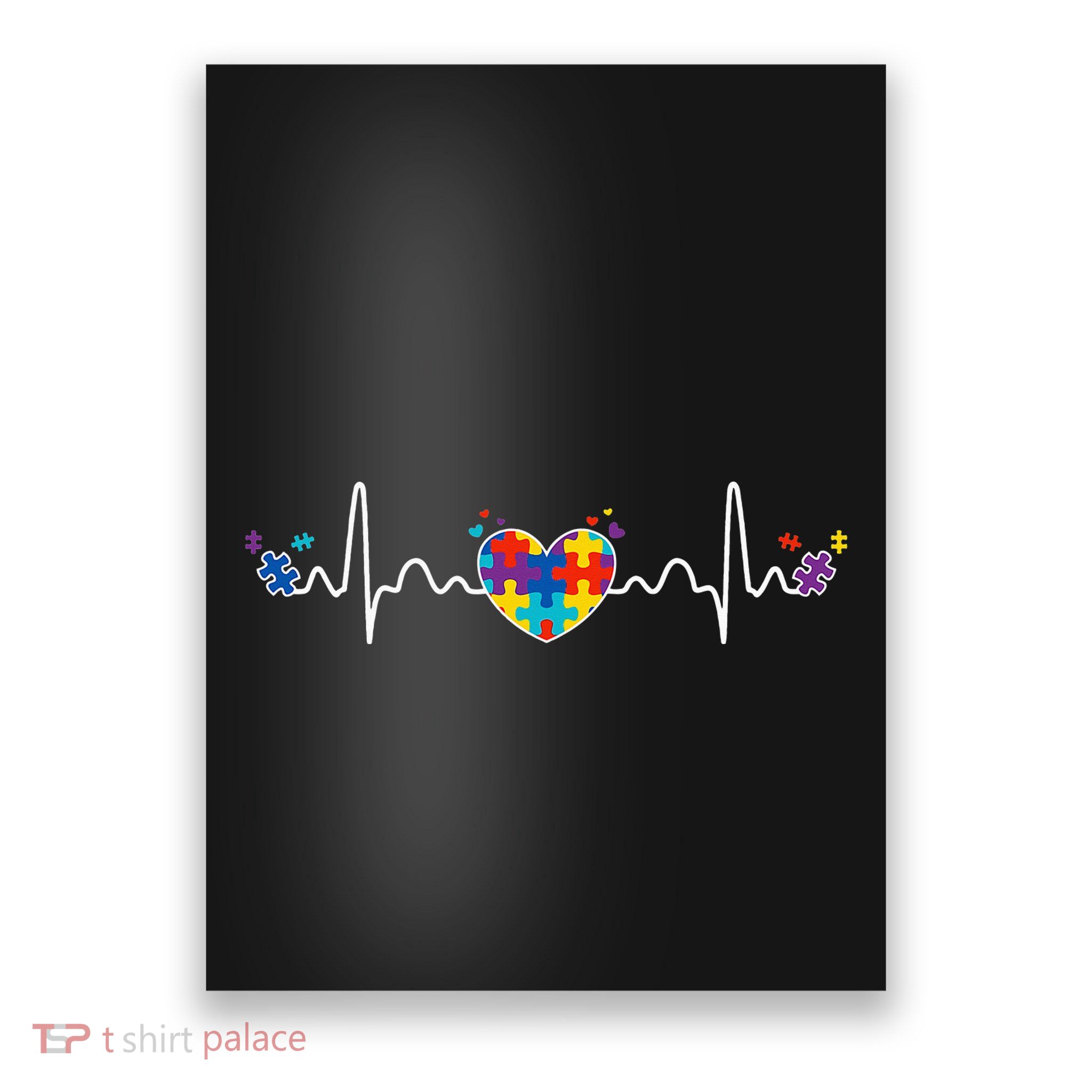 Autism Heartbeat Autistic Awareness Fighter Special Needs Poster