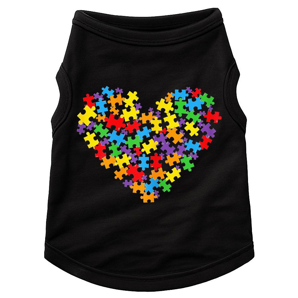 Autism Heart Autism puzzle proud Autism Mom Doggie Tank
