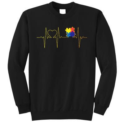 Autism Heartbeat Autism Awareness Sweatshirt