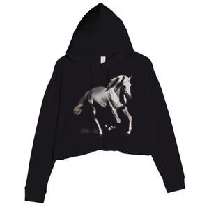 Arabian Horse Crop Fleece Hoodie