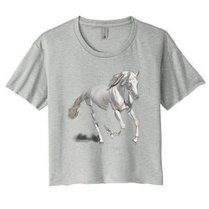 Arabian Horse Women's Crop Top Tee