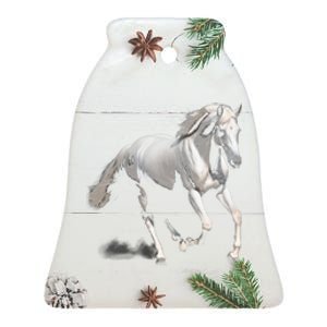 Arabian Horse Ceramic Bell Ornament