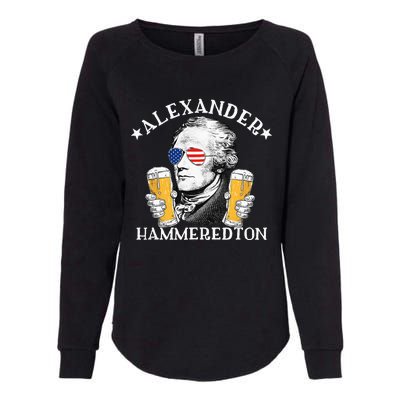 Alexander Hammeredton Alexander Hamilton Beer Drinking Party Womens California Wash Sweatshirt