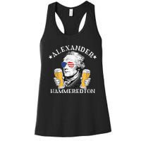 Alexander Hammeredton Alexander Hamilton Beer Drinking Party Women's Racerback Tank