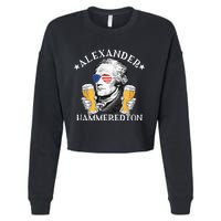 Alexander Hammeredton Alexander Hamilton Beer Drinking Party Cropped Pullover Crew