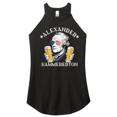 Alexander Hammeredton Alexander Hamilton Beer Drinking Party Women's Perfect Tri Rocker Tank