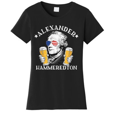 Alexander Hammeredton Alexander Hamilton Beer Drinking Party Women's T-Shirt