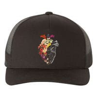 Anatomical Heart And Flowers Funny Nurse Gift For Graduation Yupoong Adult 5-Panel Trucker Hat