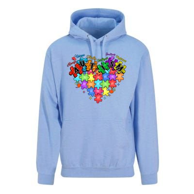 Autism Heart Autism Awareness Month Advocate Unisex Surf Hoodie