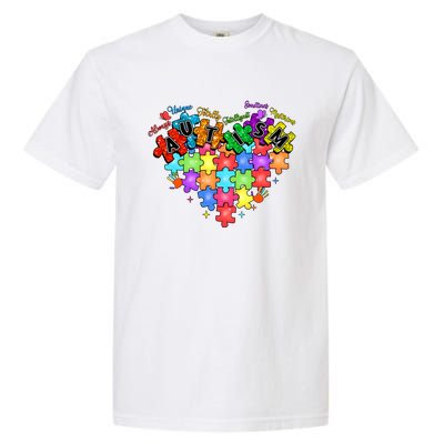 Autism Heart Autism Awareness Month Advocate Garment-Dyed Heavyweight T-Shirt