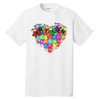 Autism Heart Autism Awareness Month Advocate Tall T-Shirt