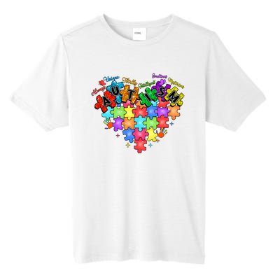 Autism Heart Autism Awareness Month Advocate Tall Fusion ChromaSoft Performance T-Shirt