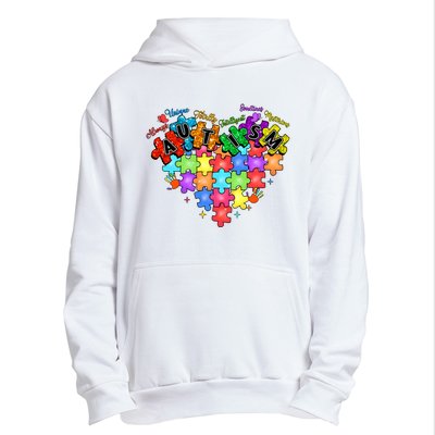 Autism Heart Autism Awareness Month Advocate Urban Pullover Hoodie