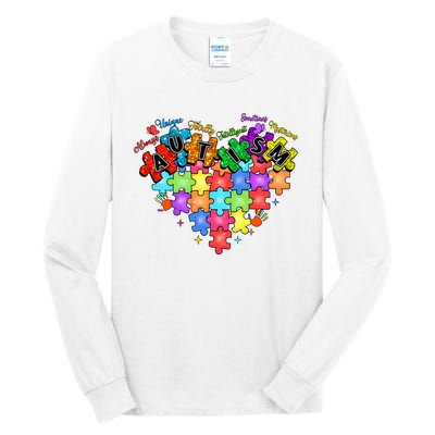 Autism Heart Autism Awareness Month Advocate Tall Long Sleeve T-Shirt