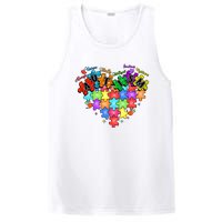 Autism Heart Autism Awareness Month Advocate PosiCharge Competitor Tank