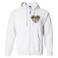 Autism Heart Autism Awareness Month Advocate Full Zip Hoodie