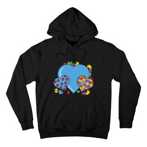 Autism Hearts Autism Awareness Puzzle Gift Hoodie