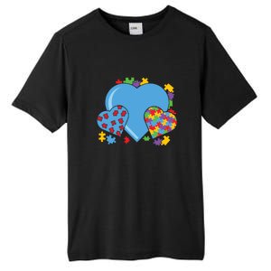 Autism Hearts Autism Awareness Puzzle Gift Tall Fusion ChromaSoft Performance T-Shirt