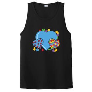 Autism Hearts Autism Awareness Puzzle Gift PosiCharge Competitor Tank